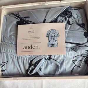 Auden Blue Floral CLOUD knit Shorts  Pajama Set XXL